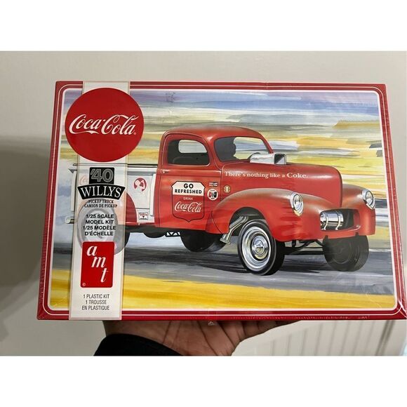 1940 Willys Gasser Pickup Truck "Coca-Cola 1/25 plastic model kit by AMT. - Picture 1 of 5